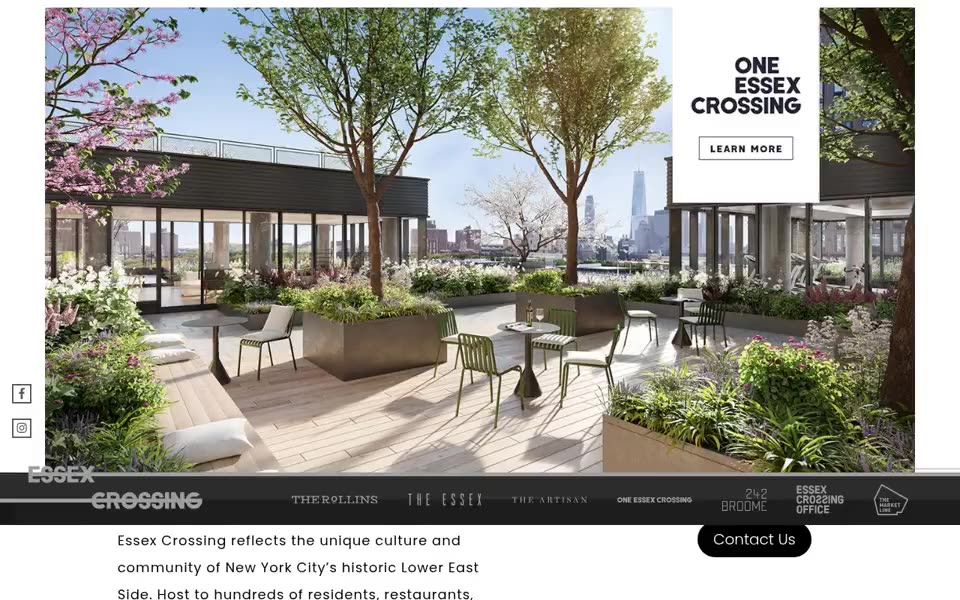Essex Crossing website, section 1