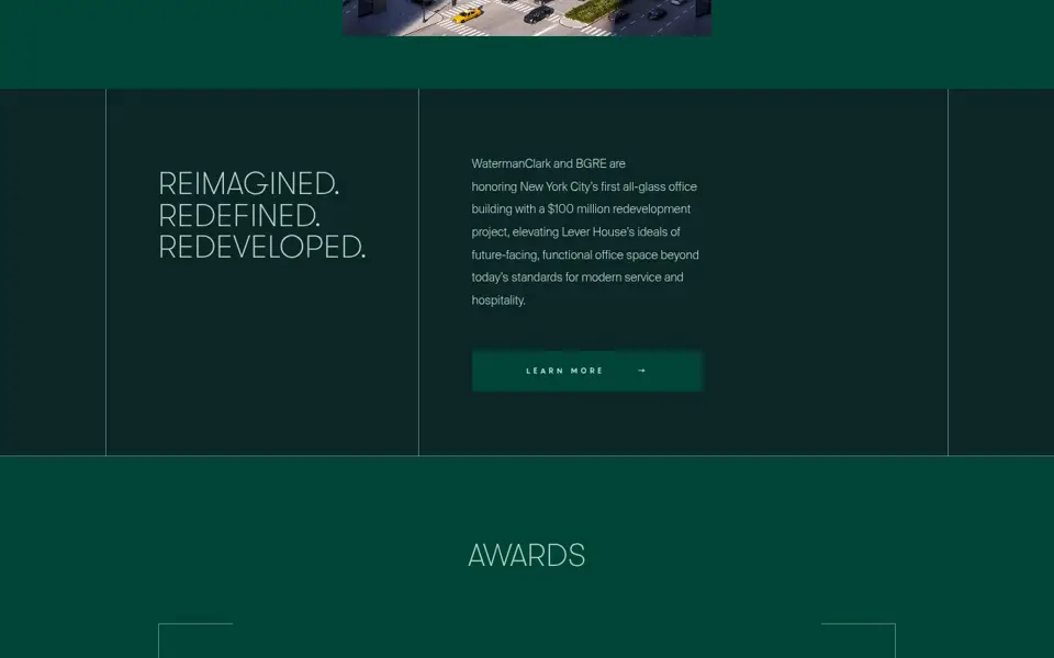 Lever House website, section 1